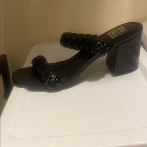 DV by Dolce Vita Black Braided Heels
